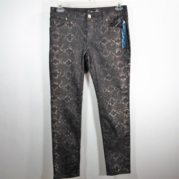 petite snake print jeans